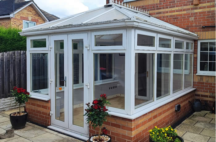 An old conservatory before work from SR Installations